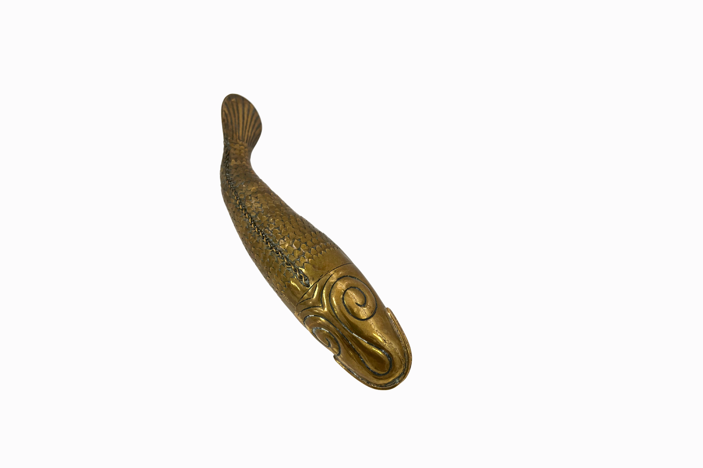 Antique Articulated Brass 'Medina' Fish
