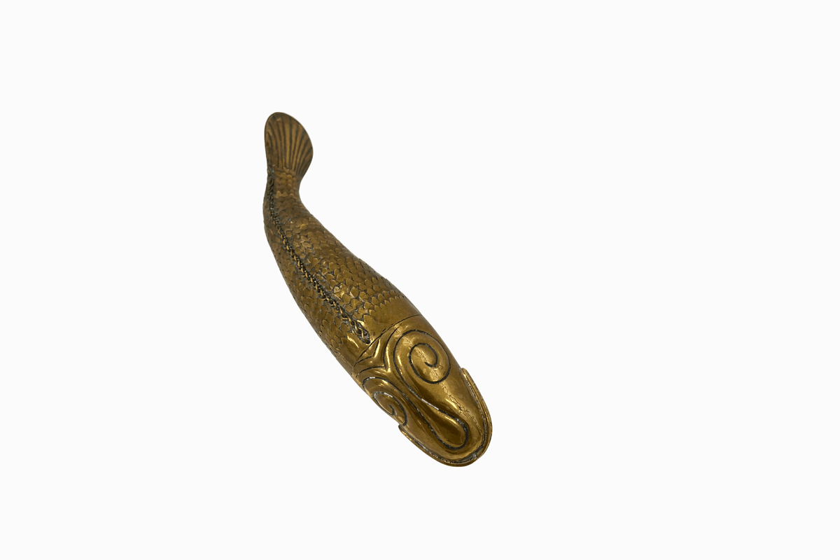 Antique Articulated Brass 'Medina' Fish