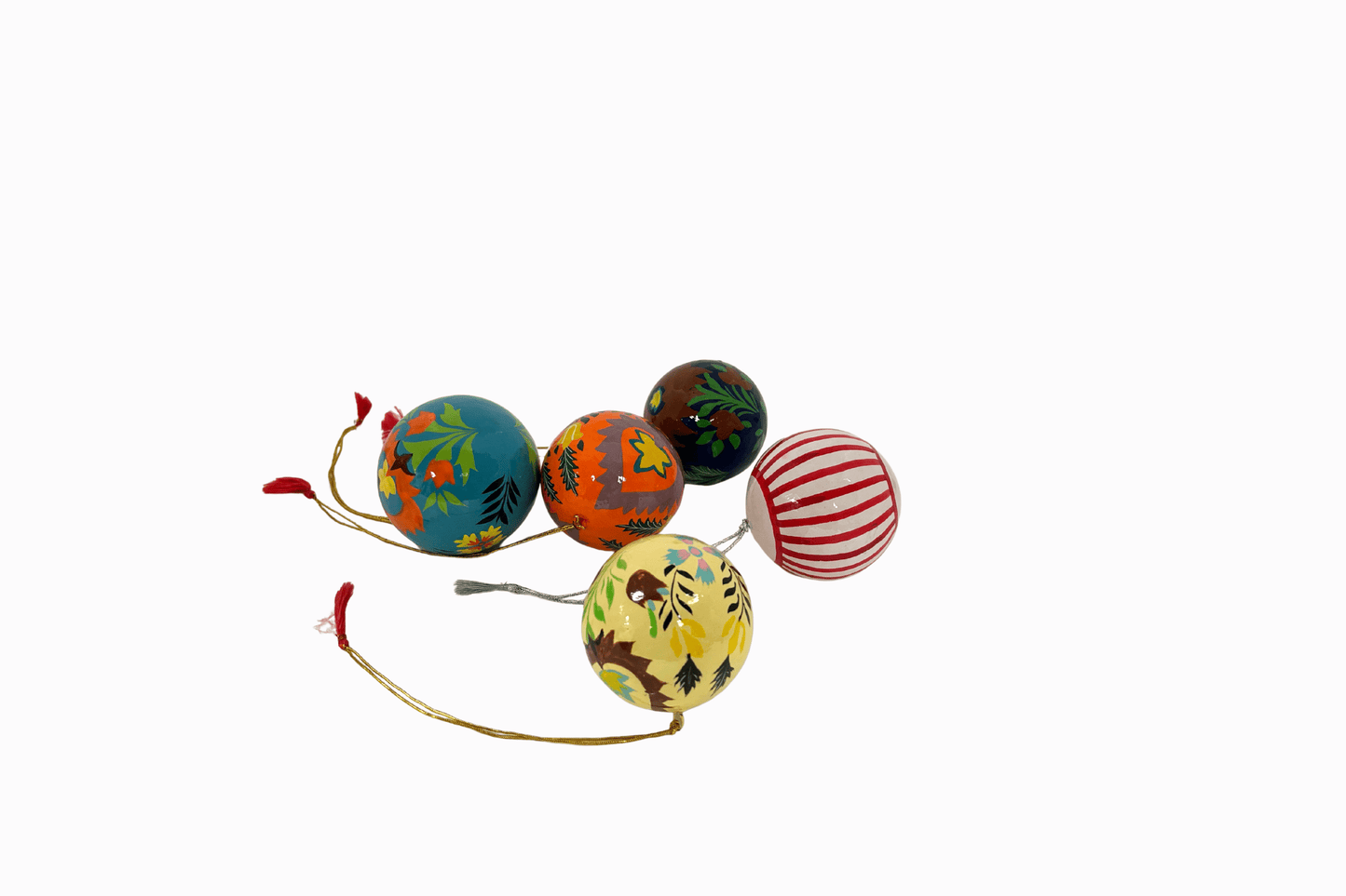 Yellow Suzani Ball Decoration