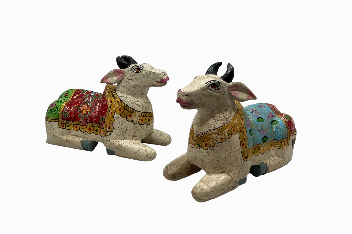 Painted wooden figure of a holy cow 2