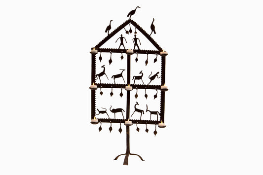 Indian Cut Out Metal Tealight Holder II