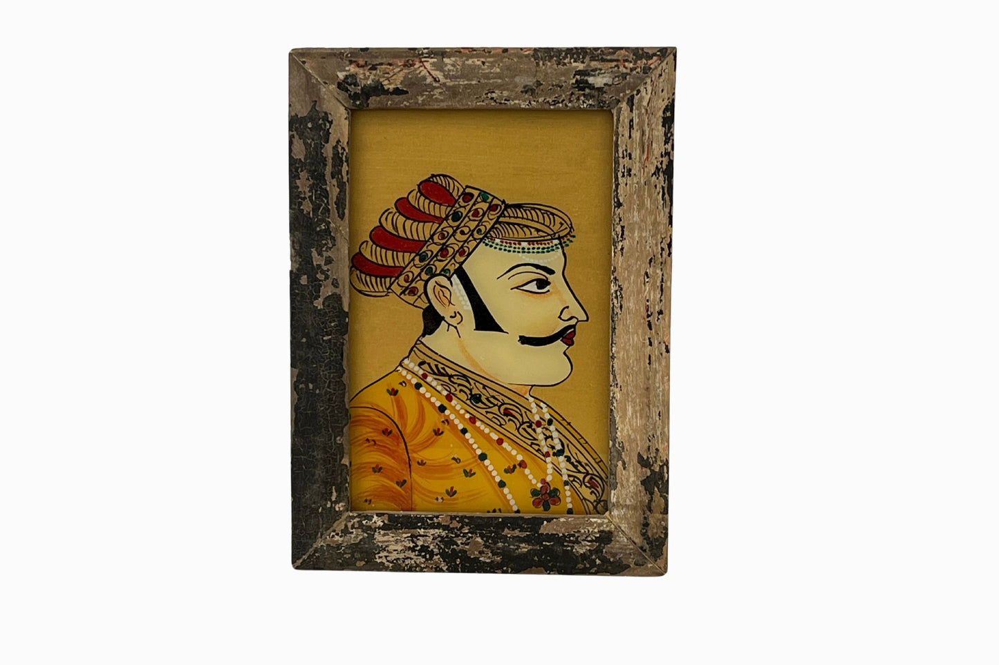 A reverse glass painting of a Maharaja (small)