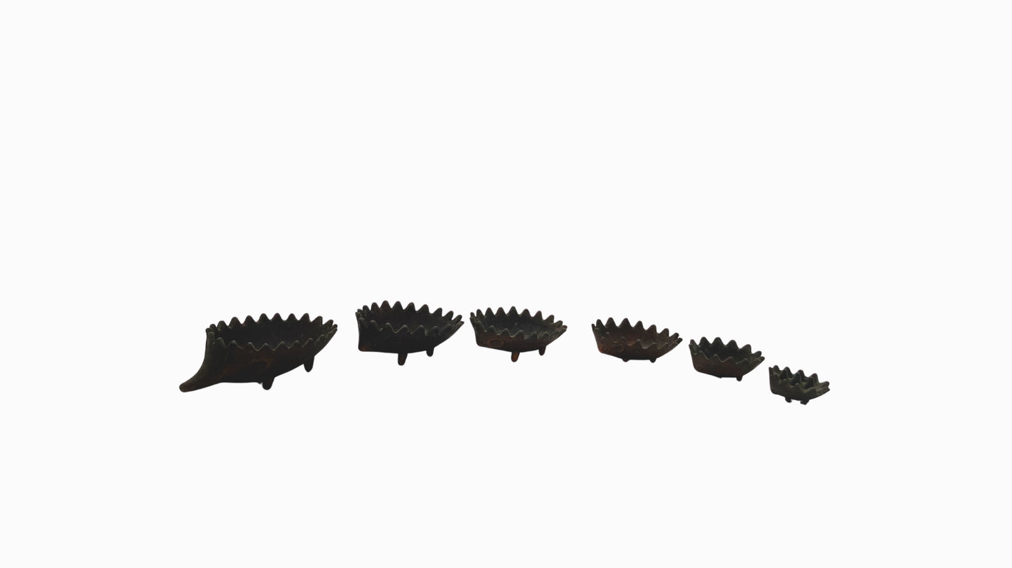 Vintage Stacking Metal Hedgehhogs