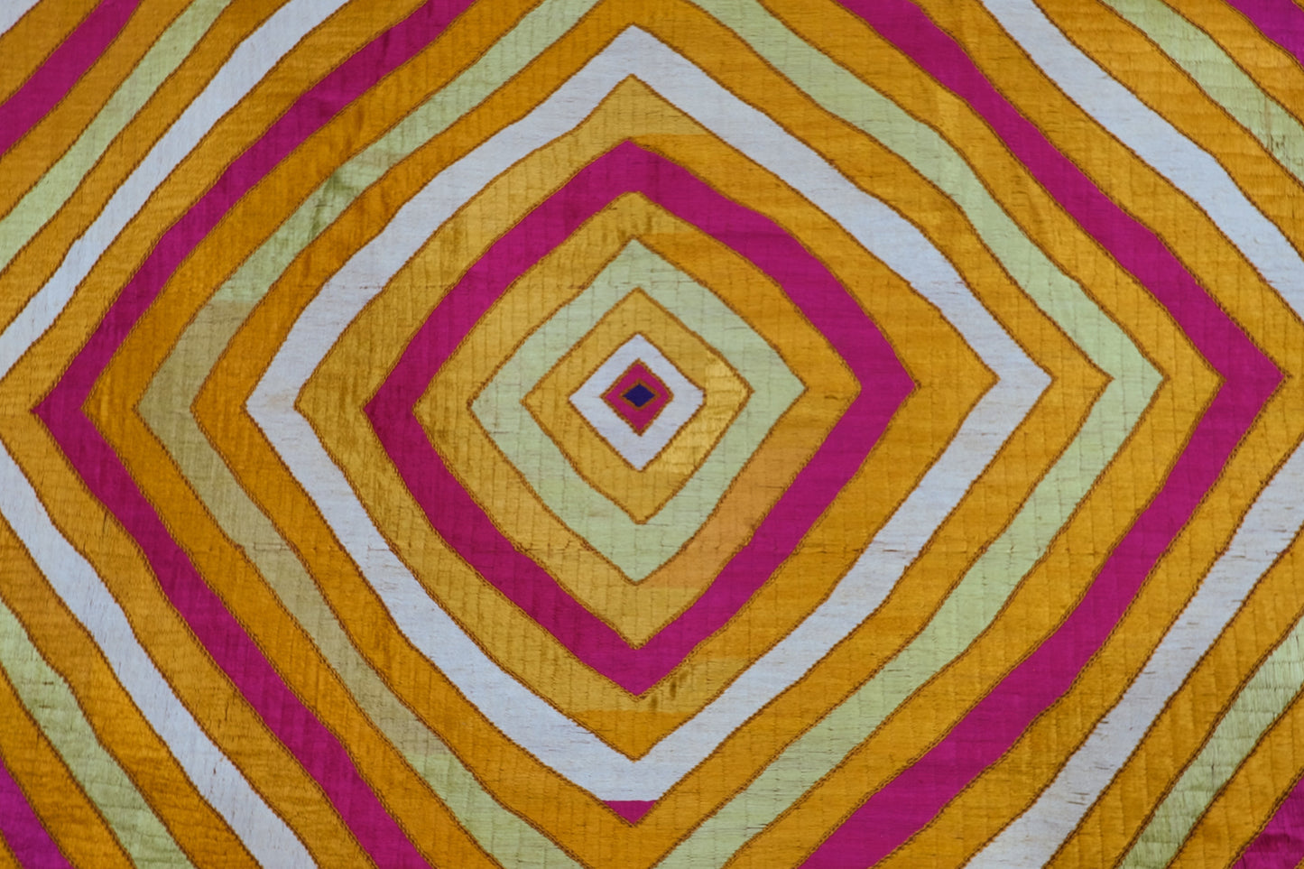 Pulkhari with geometric embroidery