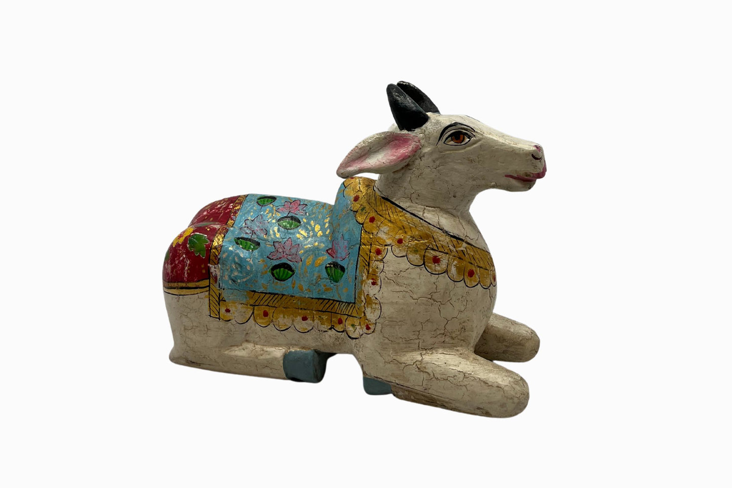 Painted wooden figure of a holy cow 2