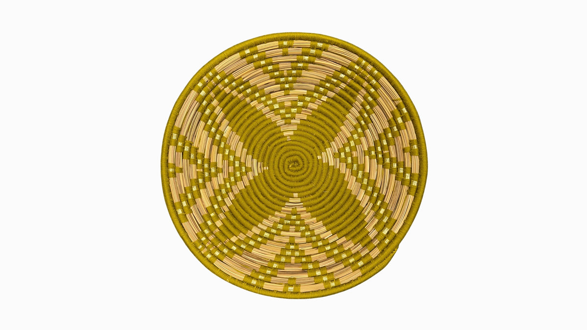 Large Berber Basket - Chartreuse