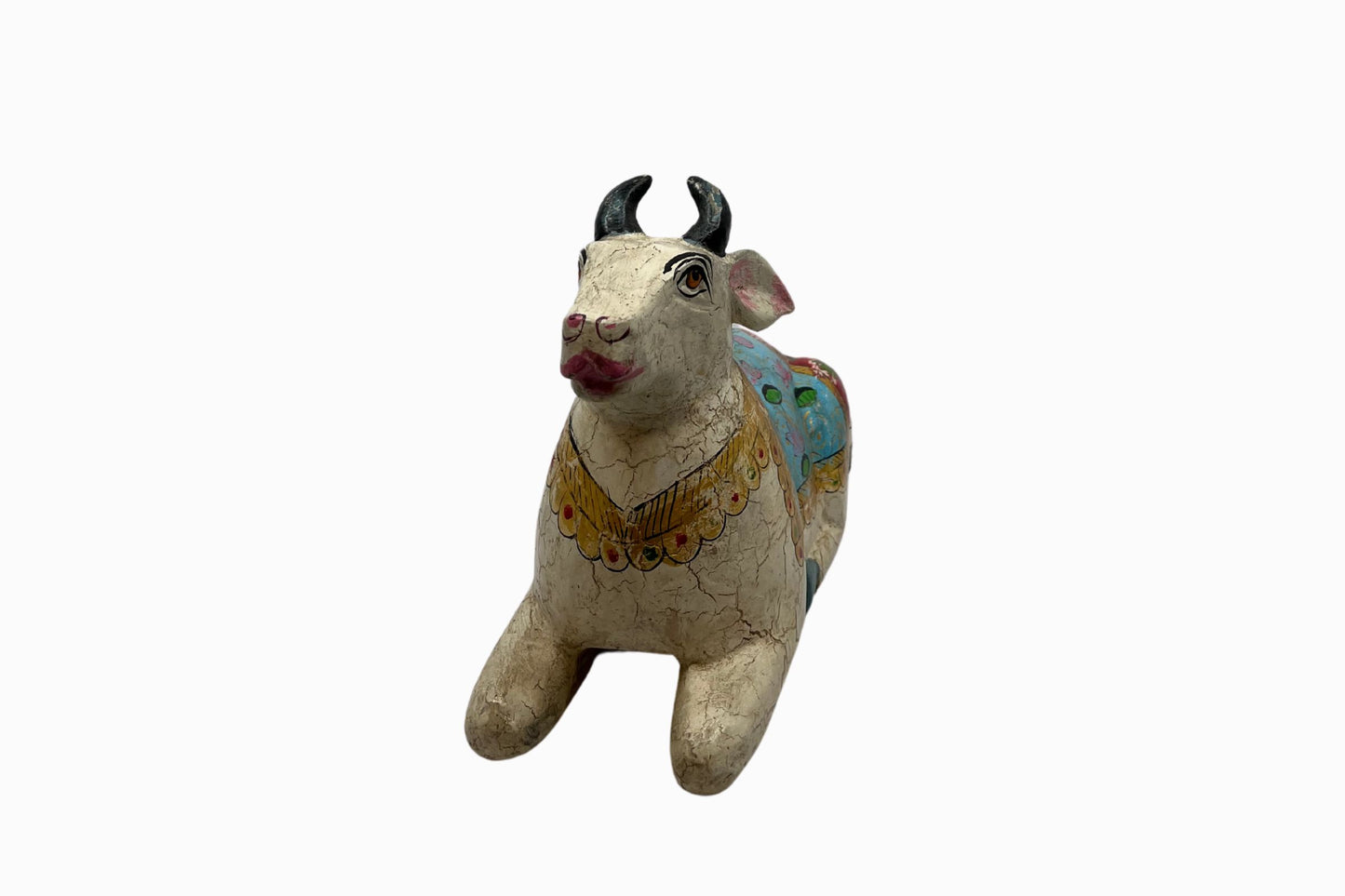 Painted wooden figure of a holy cow 2