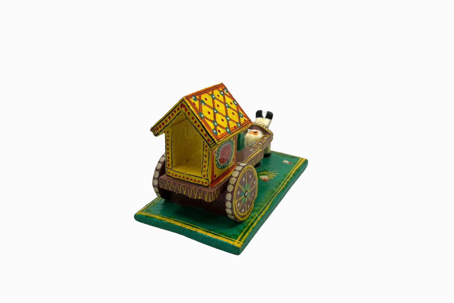 Brightly painted Indian cart