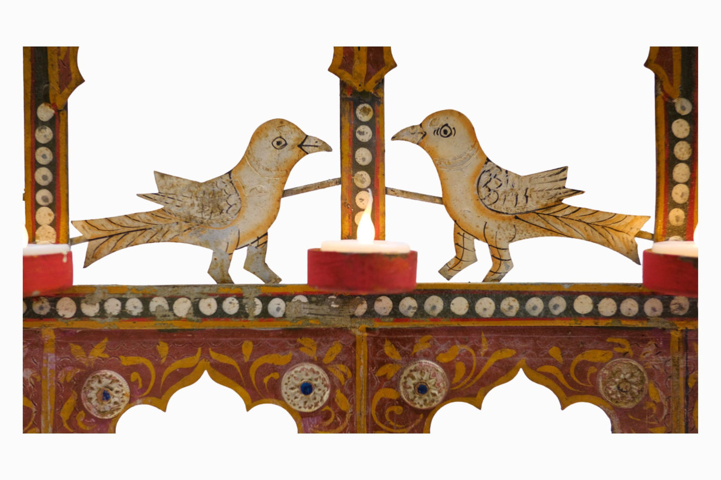 Multicolour circular tealight holder