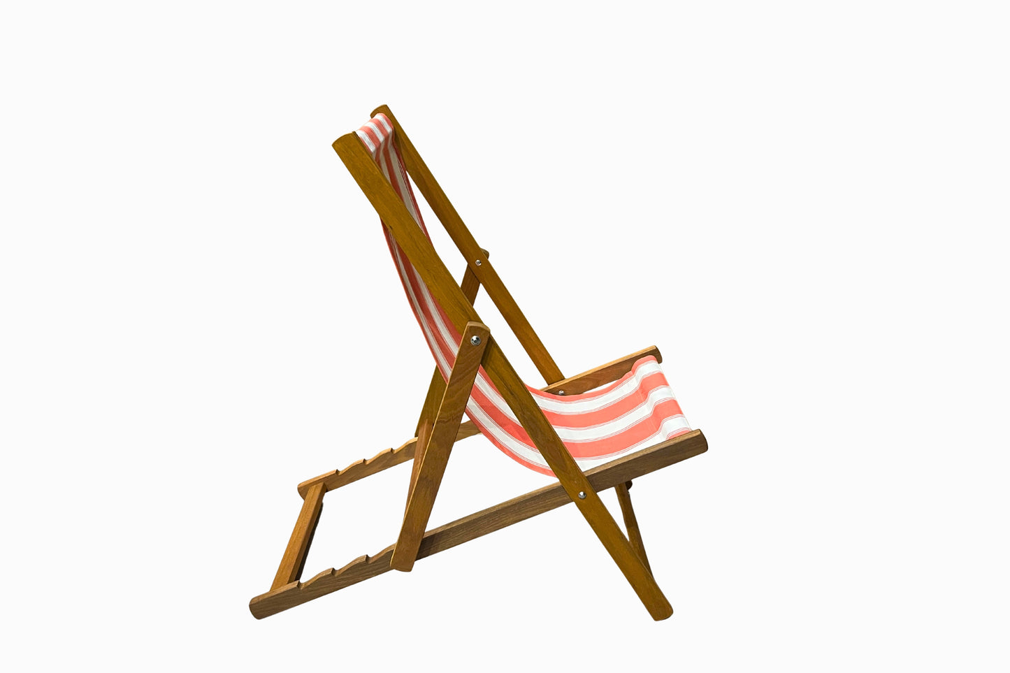 Coral Stripe Deckchair