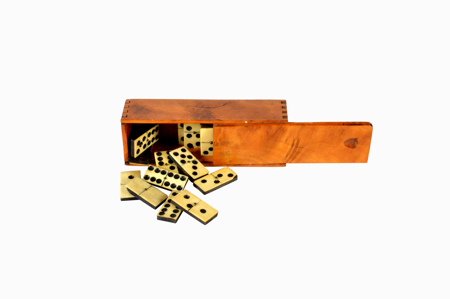 JUEGO DE DOMINÓ EN CAJA DE MADERA DE ABEDUL