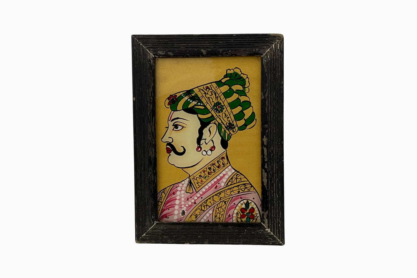 A reverse glass painting of a Maharaja (small)