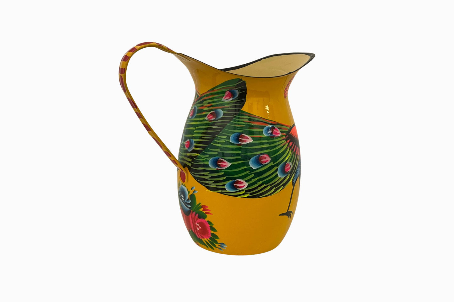 Pakistani painted peacock jug