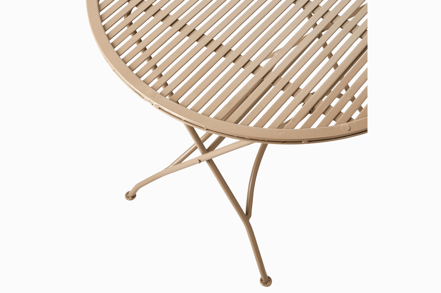 Amalfi Metal Side Table - Taupe
