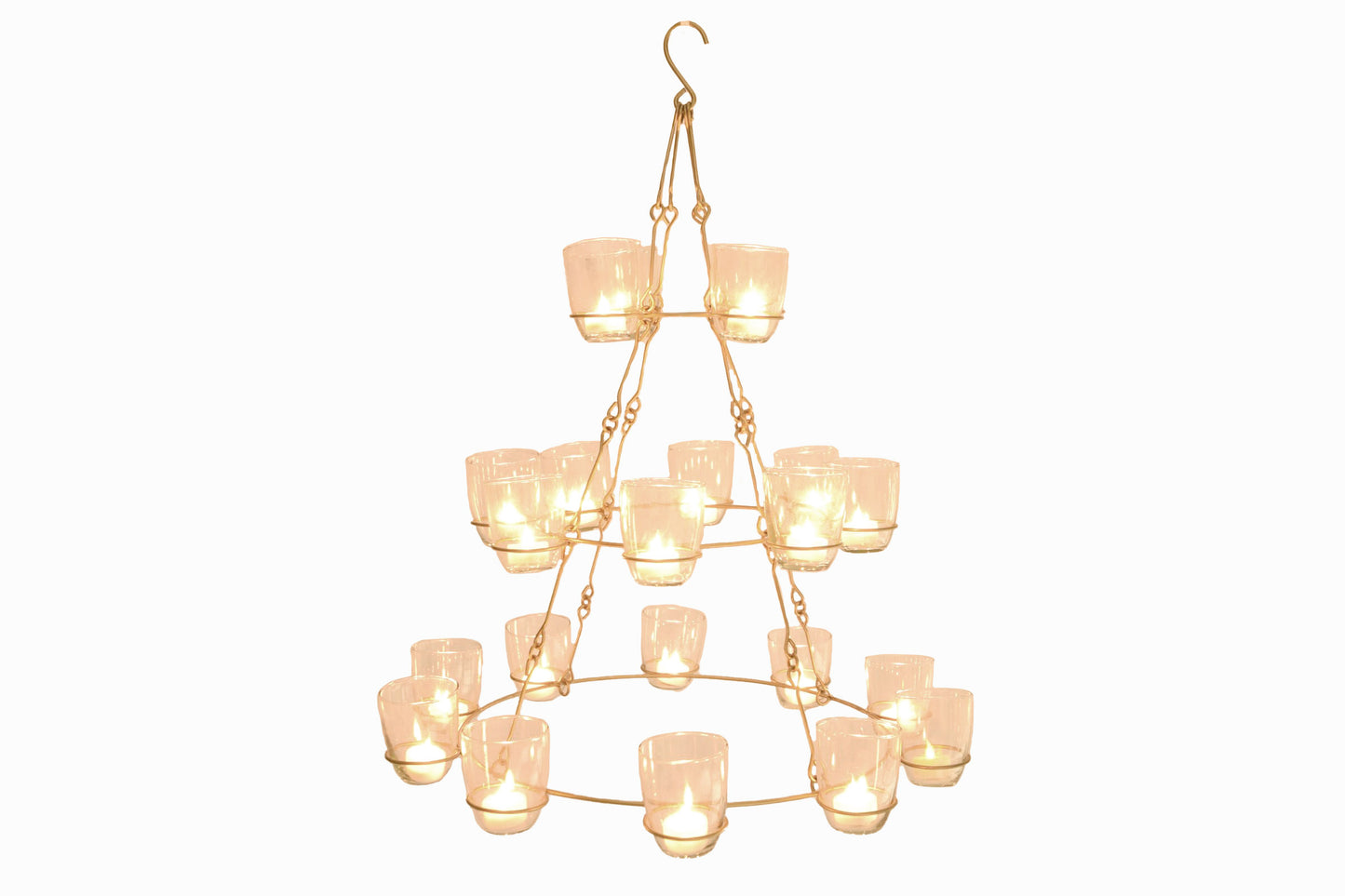 Tea light chandelier