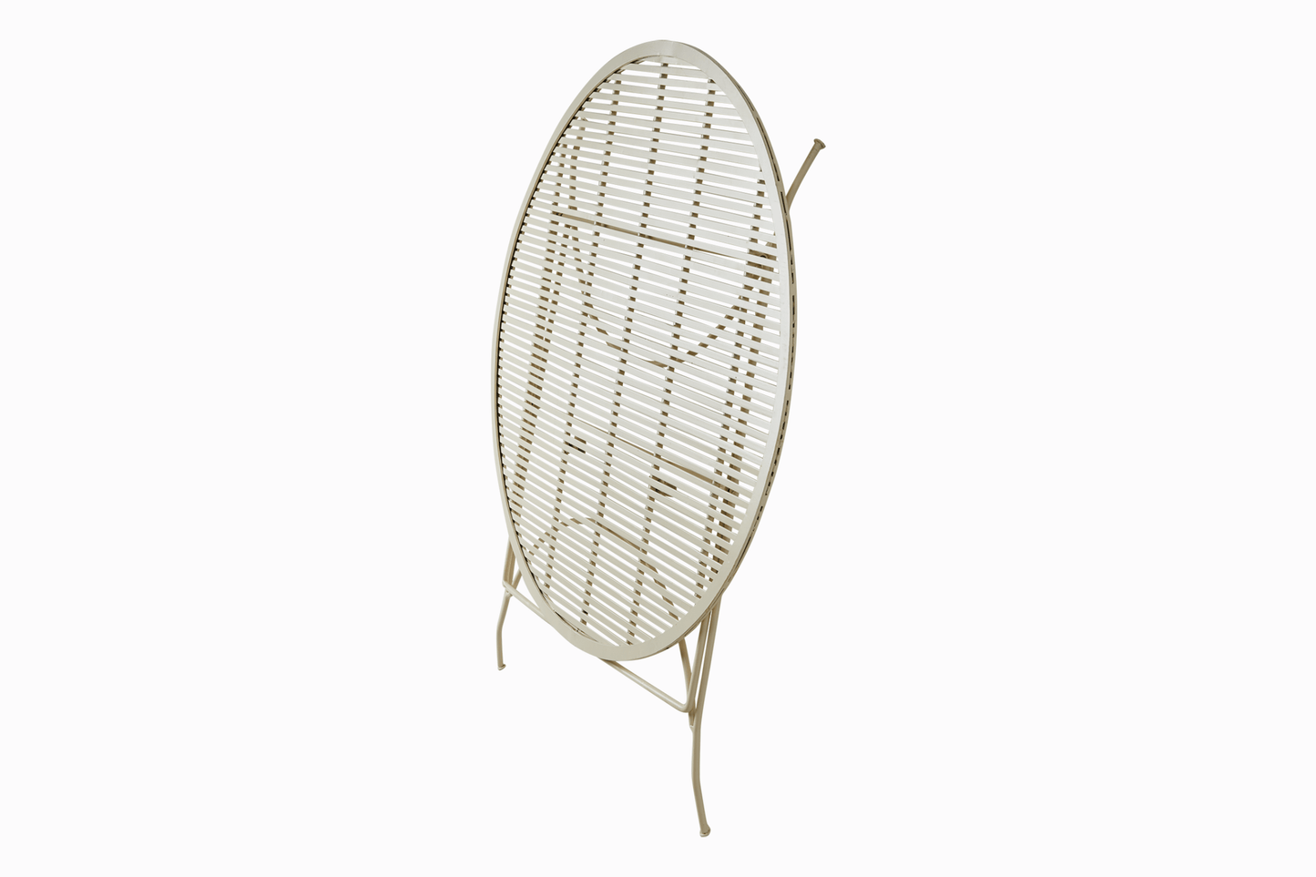 Amalfi Metal Dining Table - Latte