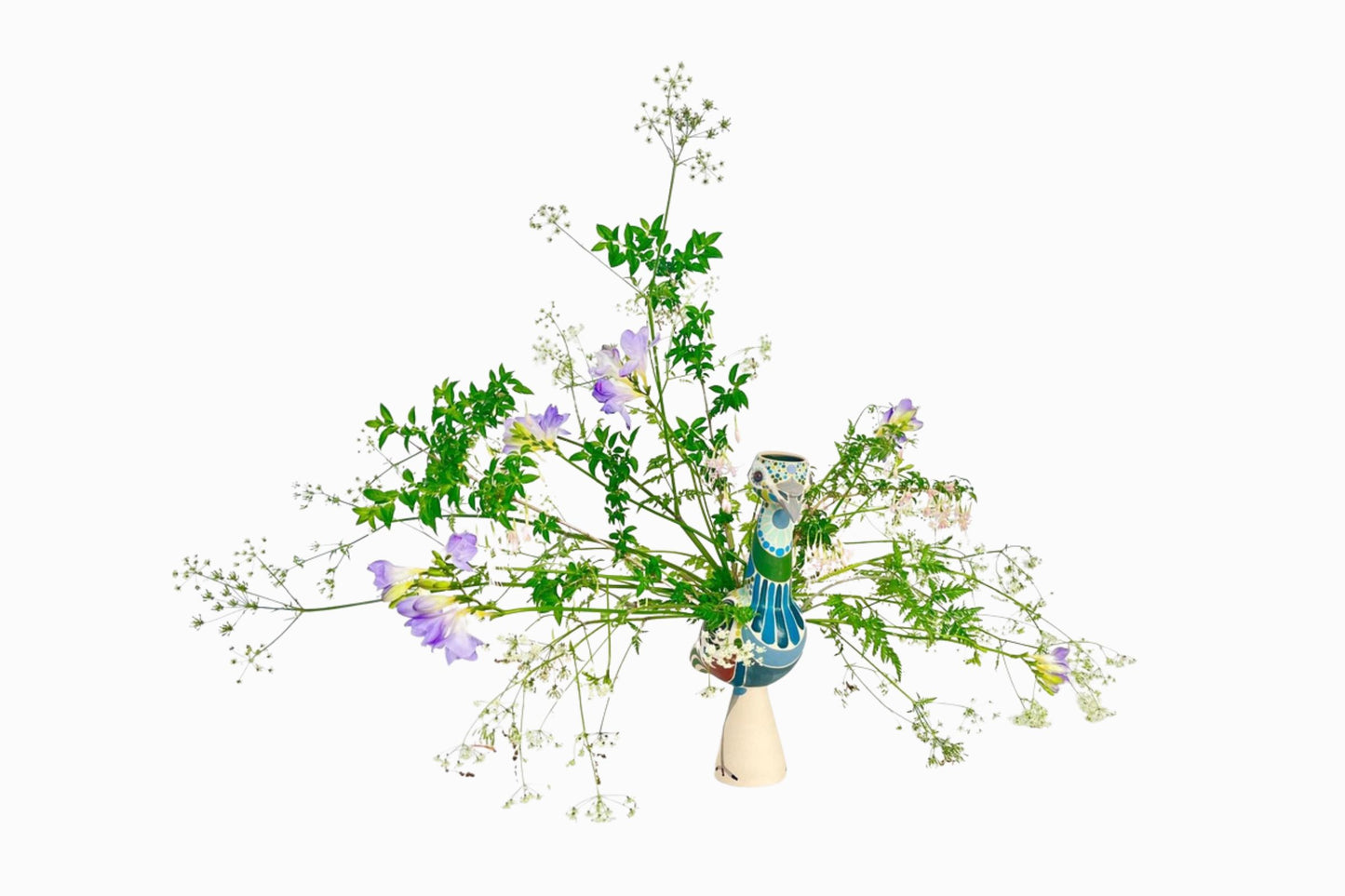 Emma Christmas Peacock vase 1