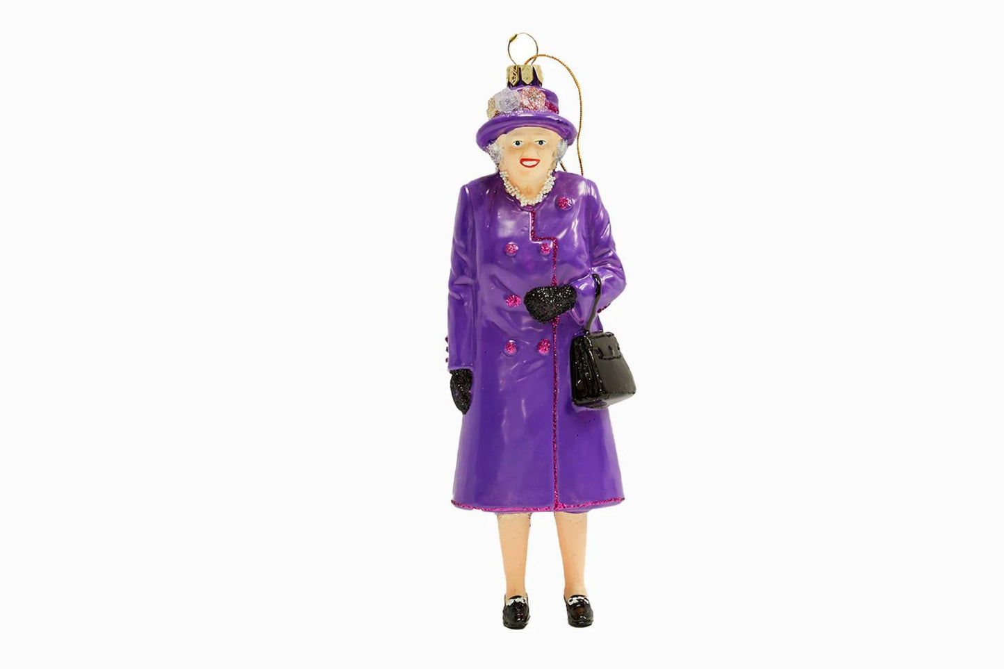 Décoration Queen en verre-violet