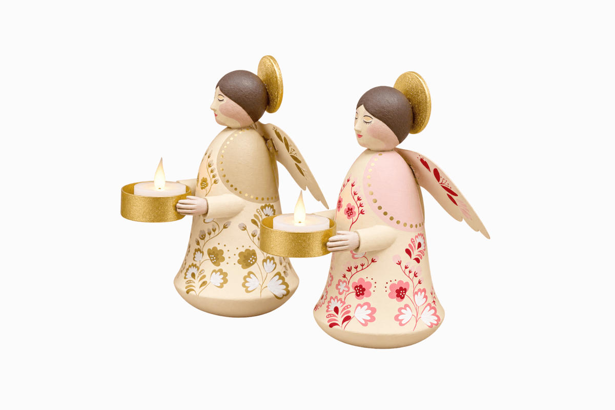 Ivory Angel Candle Holder