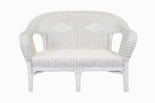 White Wicker Sofa