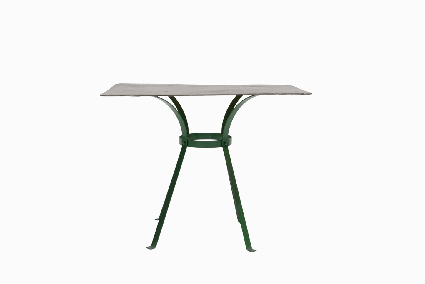 Vintage Brushed Metal Side Table