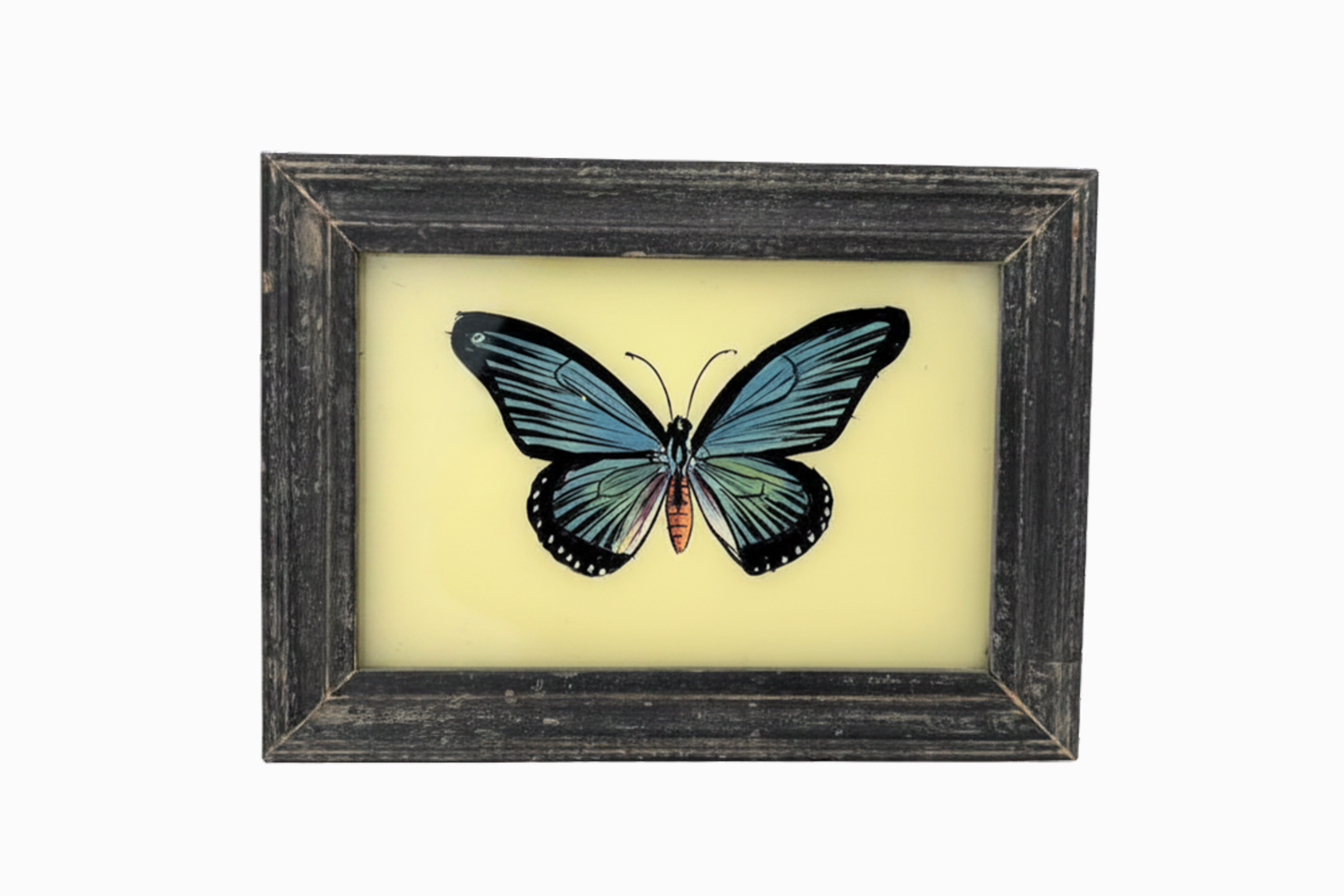 A Reverse Glass Painting of a butterfly (Small)