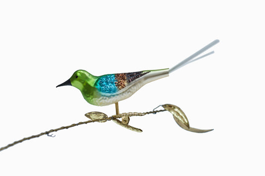 Decoración de pájaros navideños-Verdedor