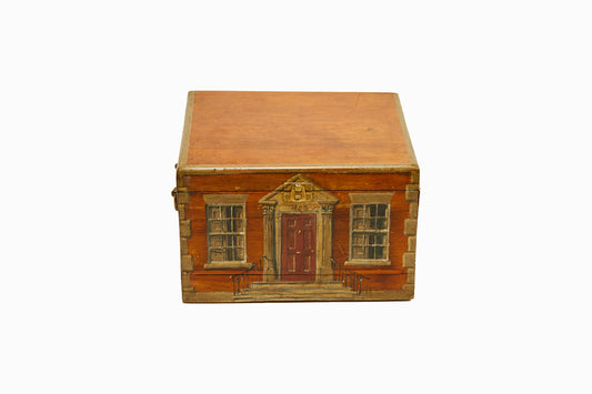 Caja decorativa vintage pintada a mano-3