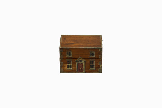 Caja decorativa vintage pintada-5