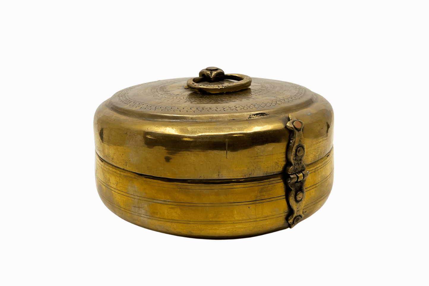 Caja de chapati de latón grande