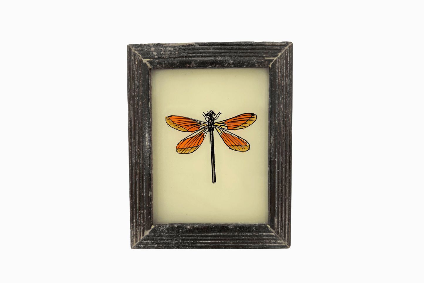 A Reverse Glass Painting of a Dragonfly (Extra Small)