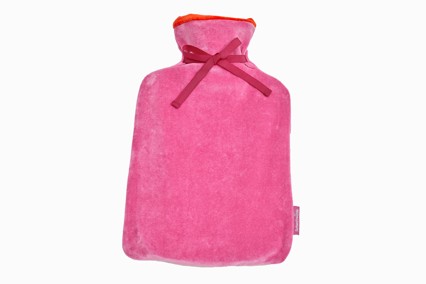 Velvet Hot Water Bottle-Pink