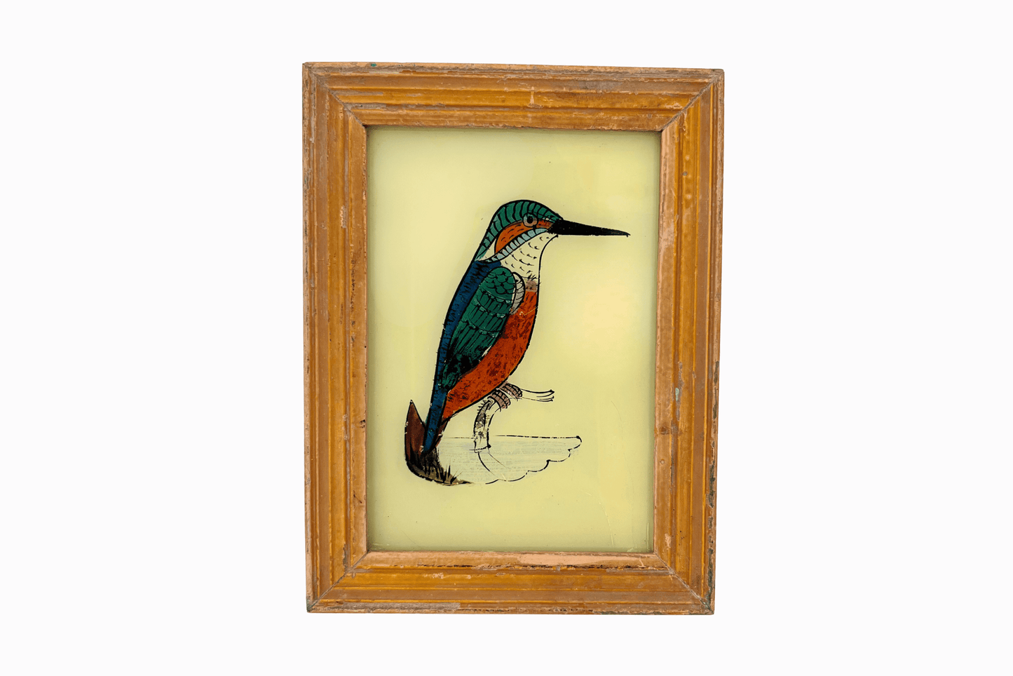 A Reverse Glass Painting of a Kingfisher (Small)