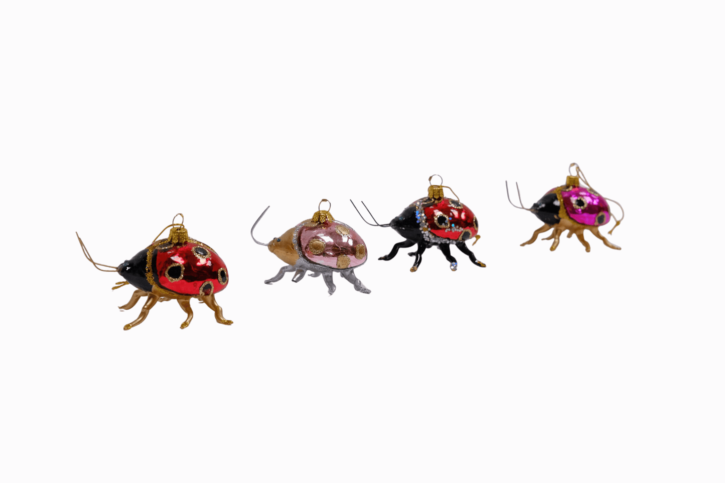 Ladybird Decoration (Red/Gold)