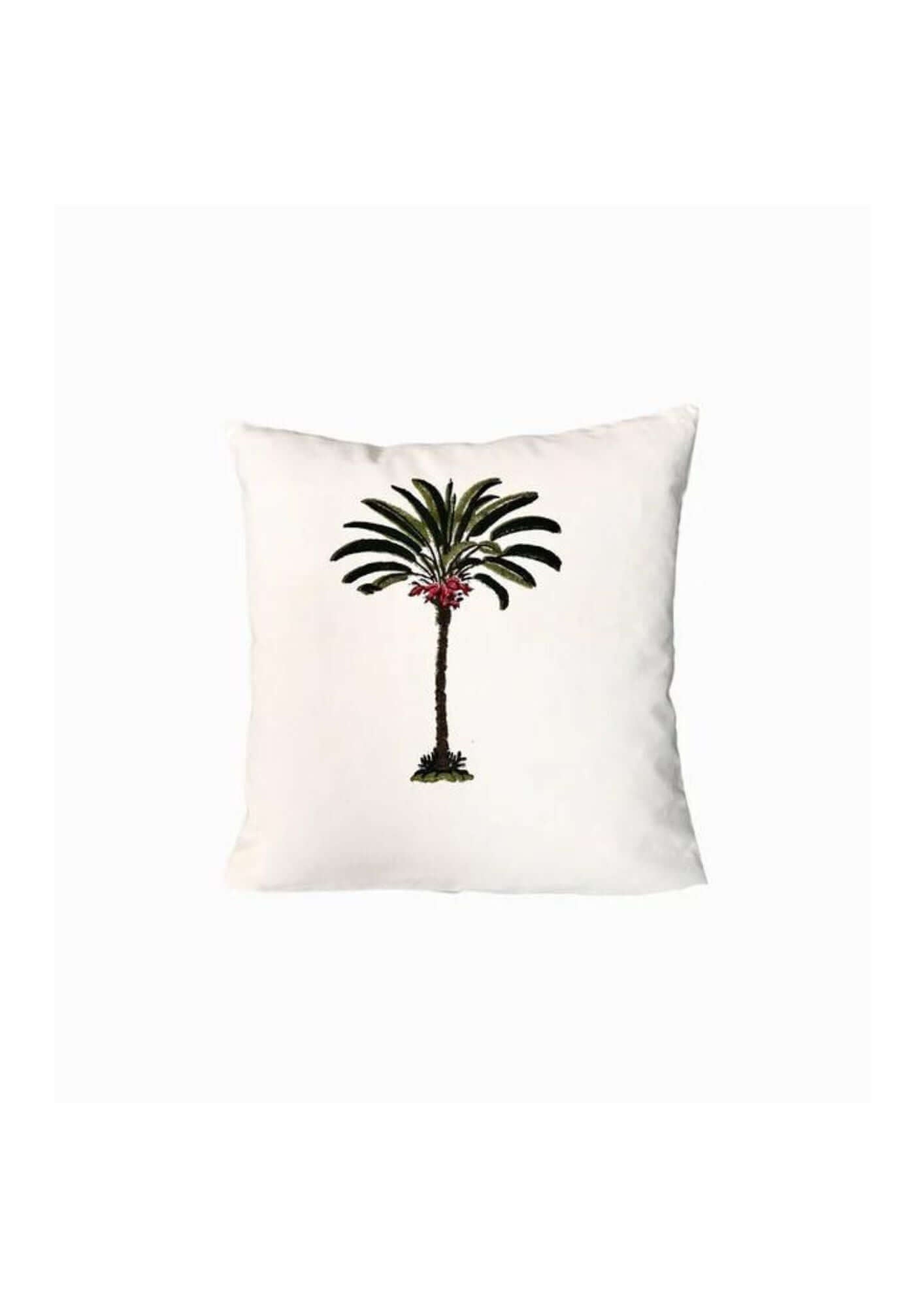 Palm tree printed cushion