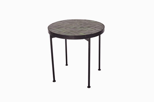 Moroccan Tiled Side Table - Green
