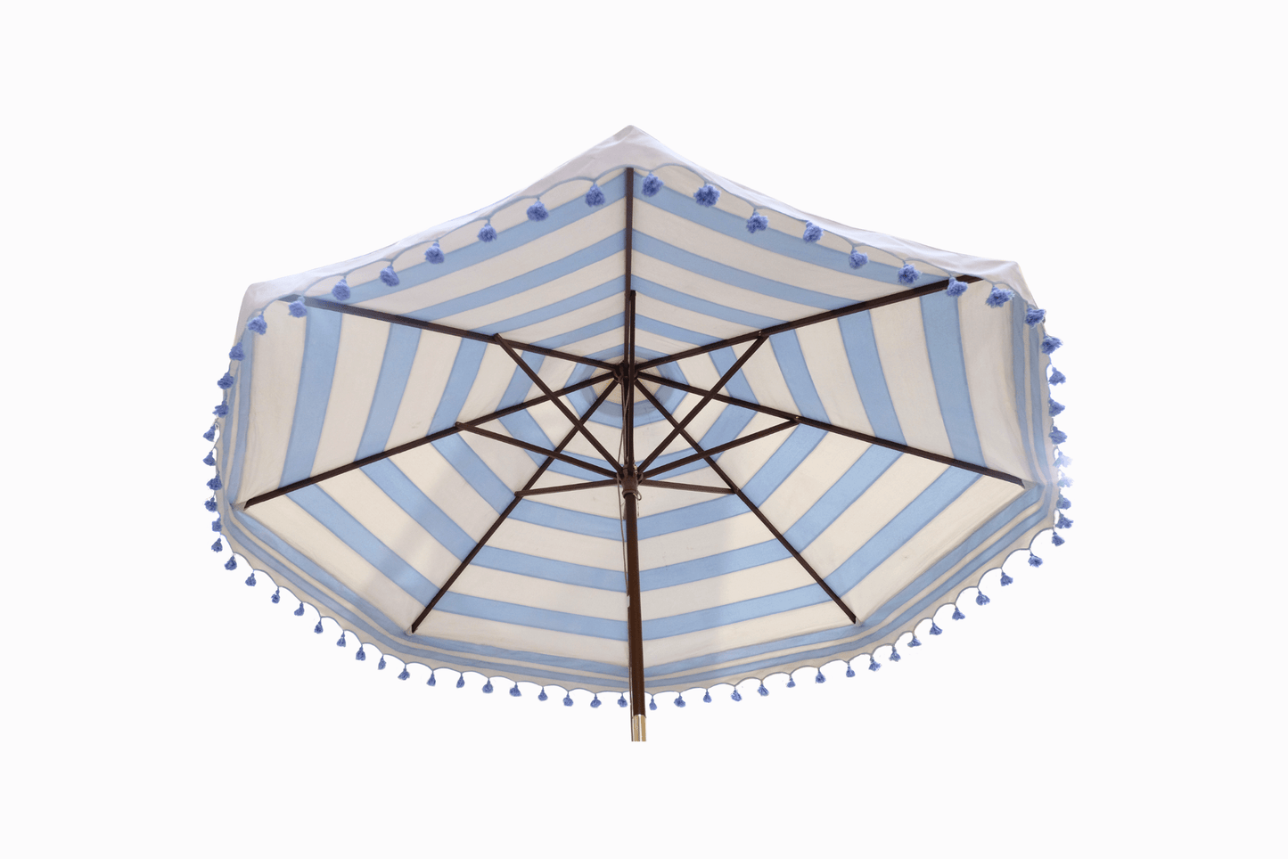 3m blue and cream stripe sunshade