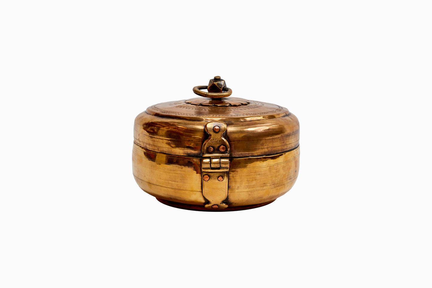 Caja de chapati de latón grande
