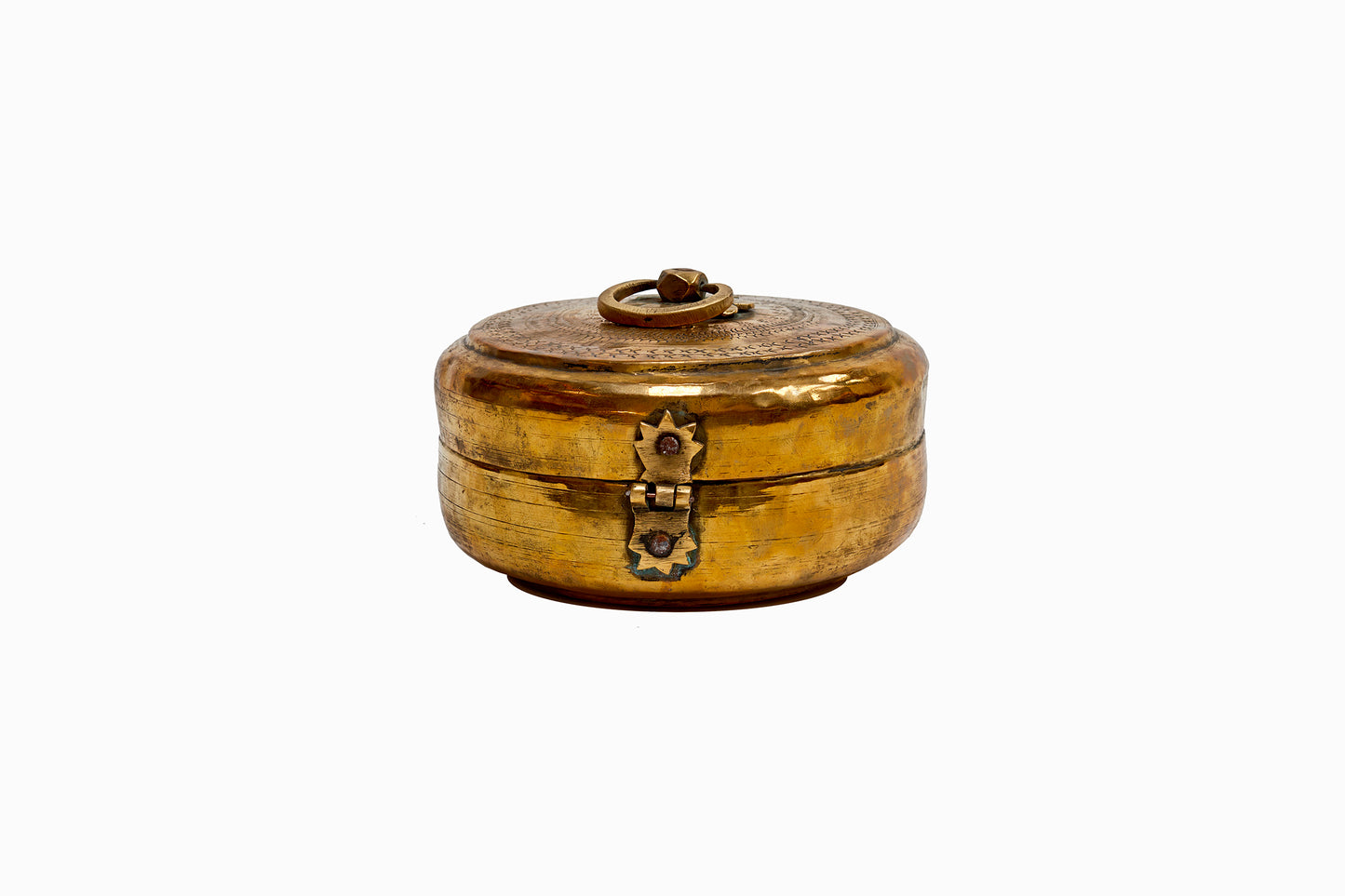 Caja chapati de latón mediana