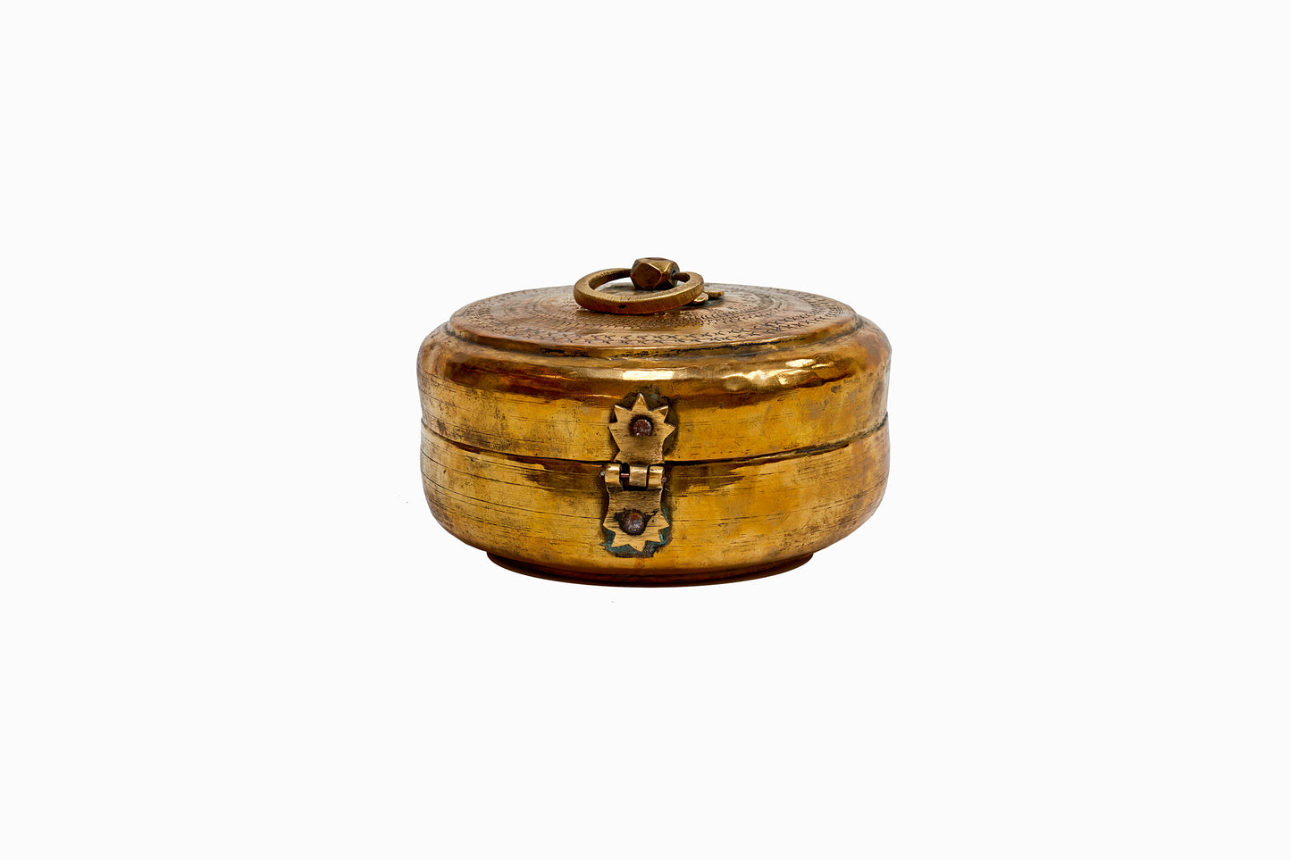 Brass chapati box medium