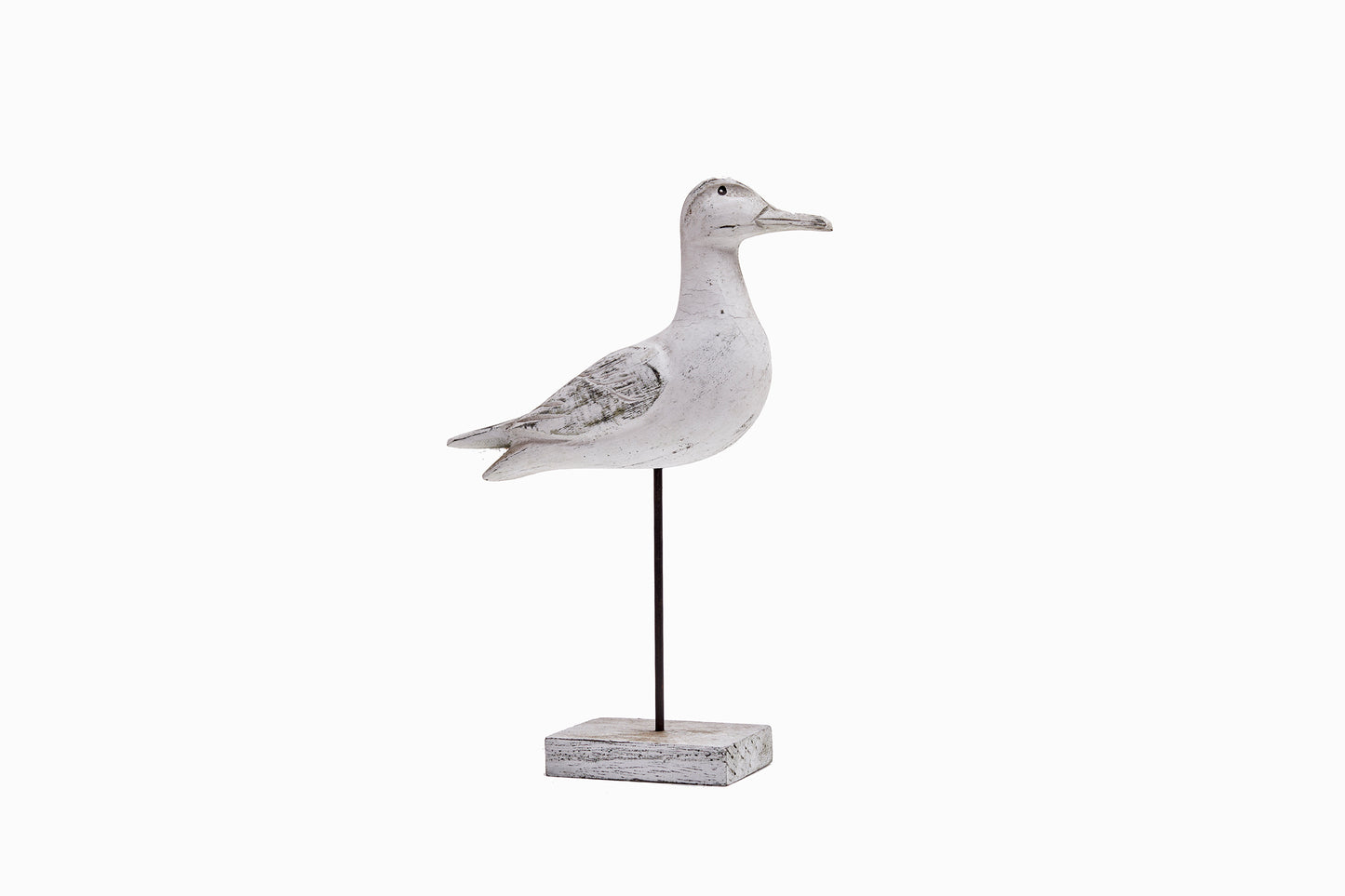 Gaviota de madera pintada