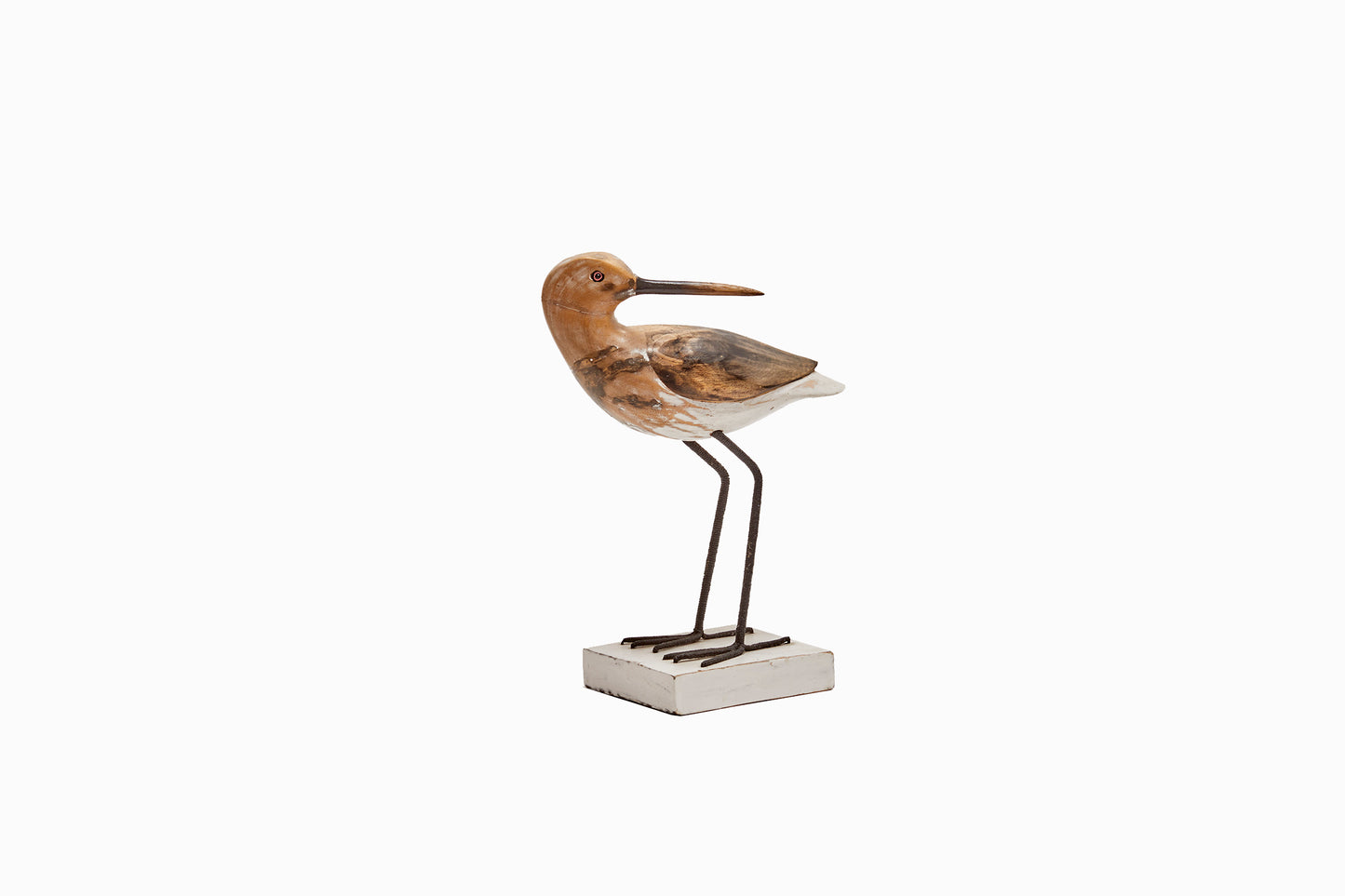 Avoceta de madera pintada