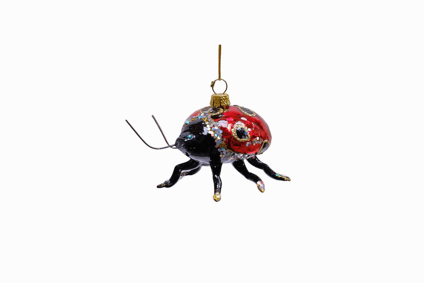 Ladybird Decoration (Red/Silver)