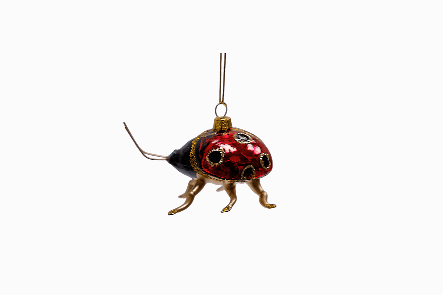 Ladybird Decoration (Red/Gold)