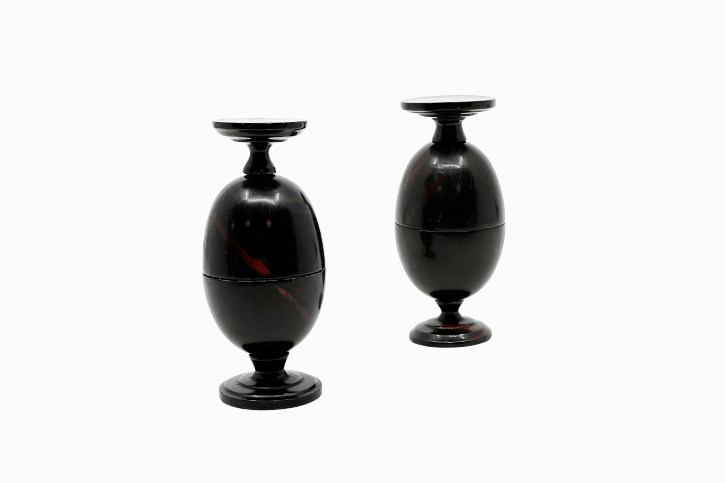 Pair of Vintage travel egg cups