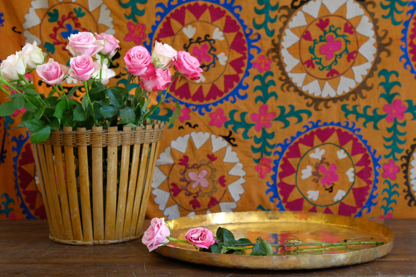 Uzbeki hand emroidered Suzani