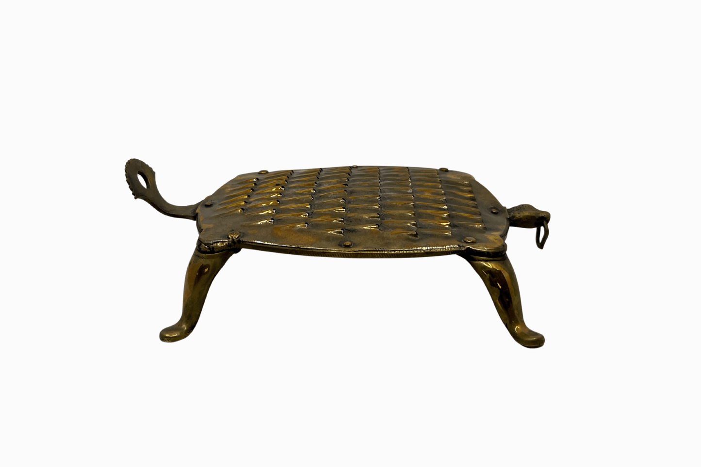 RALLADOR DE TORTUGA DE BRONCE VINTAGE