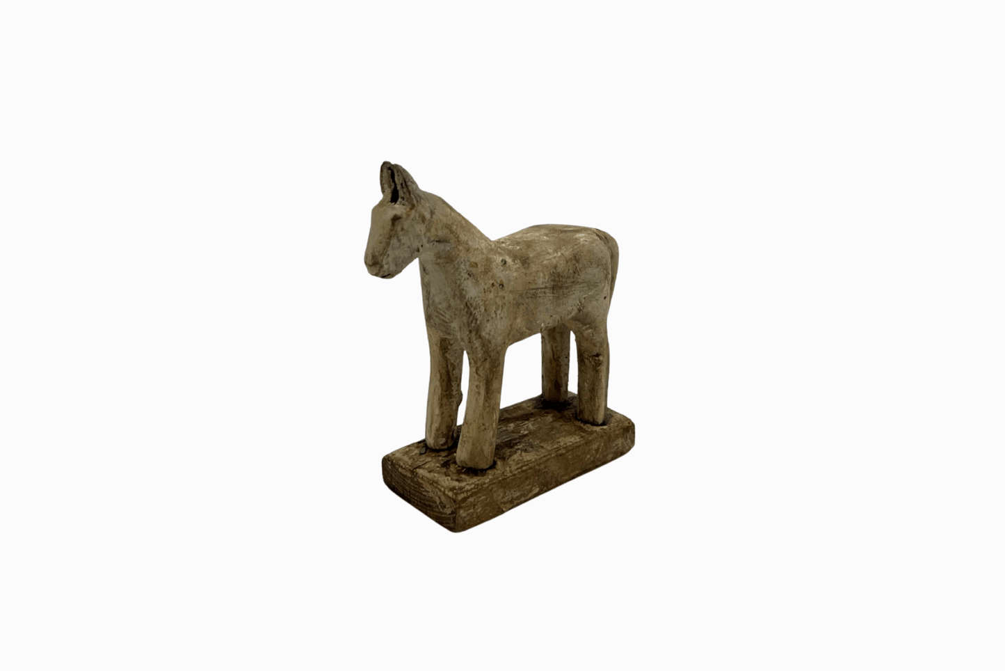 White painted small wooden horse 1