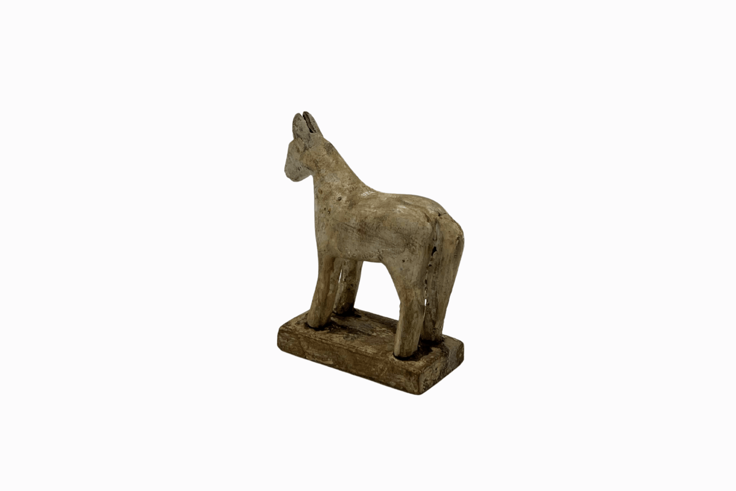 White painted small wooden horse 1