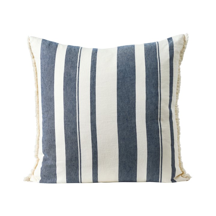 Coussin Mali Rayure Bleue